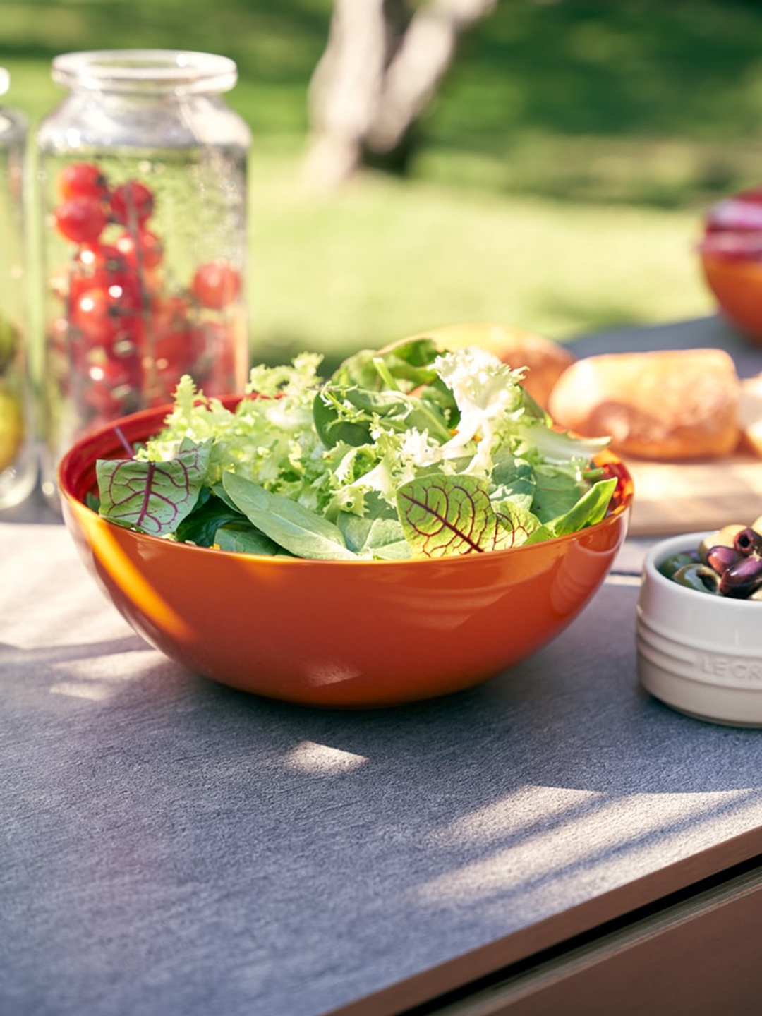 

LE CREUSET Orange Solid Serving Bowl