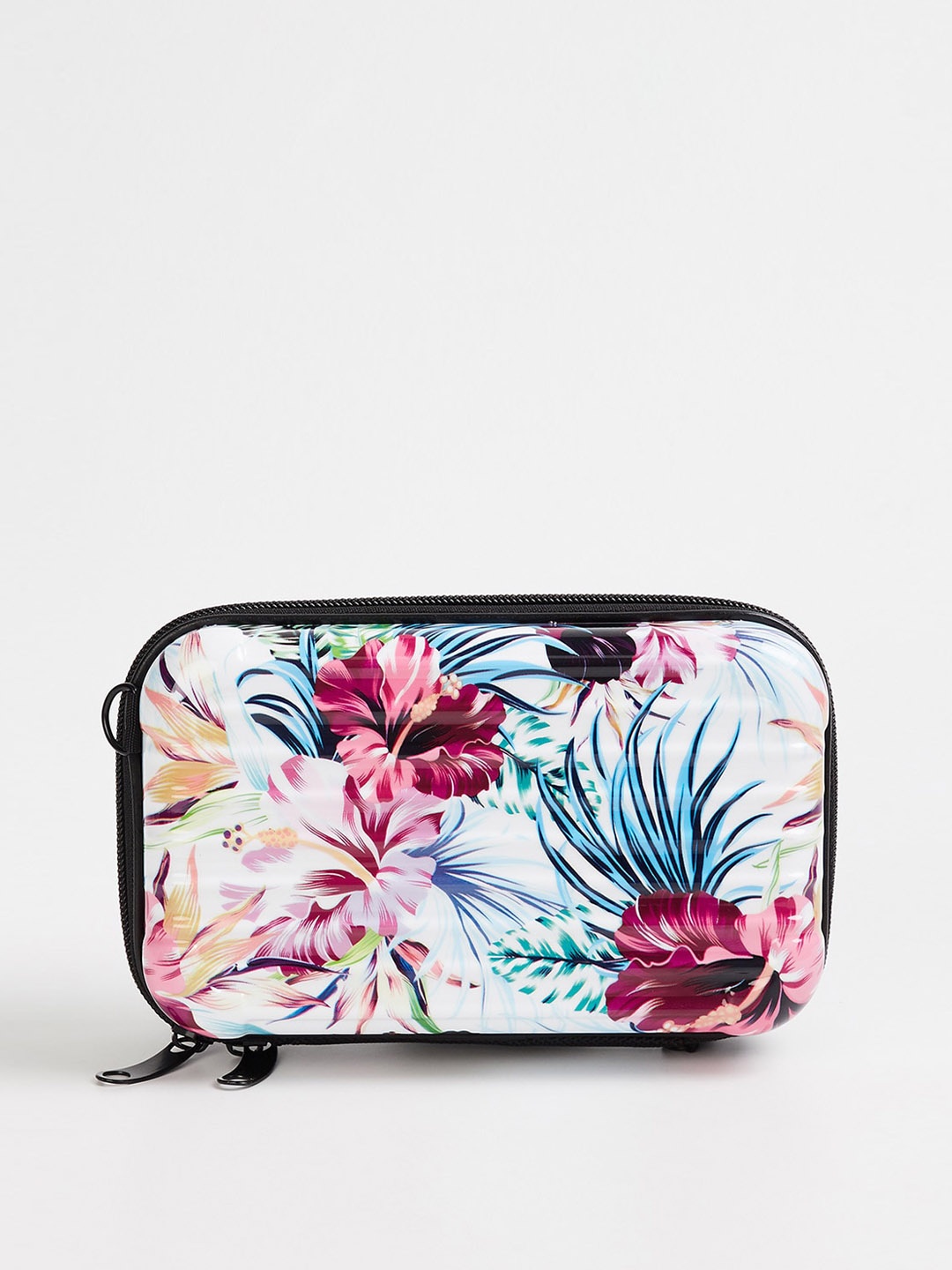 

Ginger by Lifestyle Women Multicoloured Floral Printed Structured Sling Bag, Multi