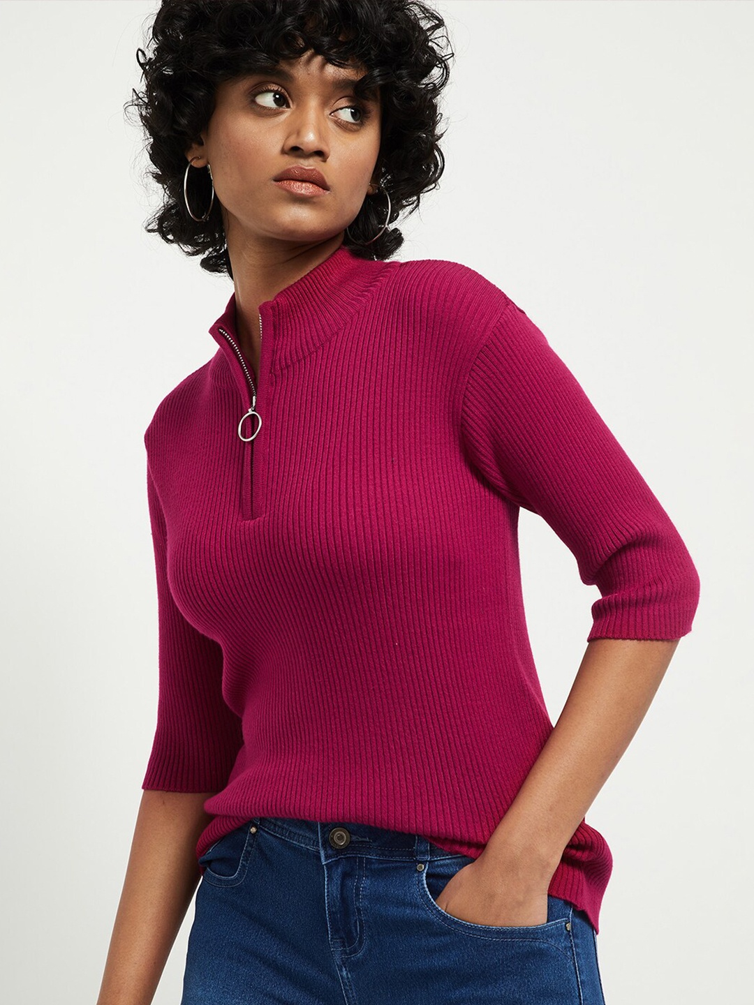 

max Women Maroon Regular Top
