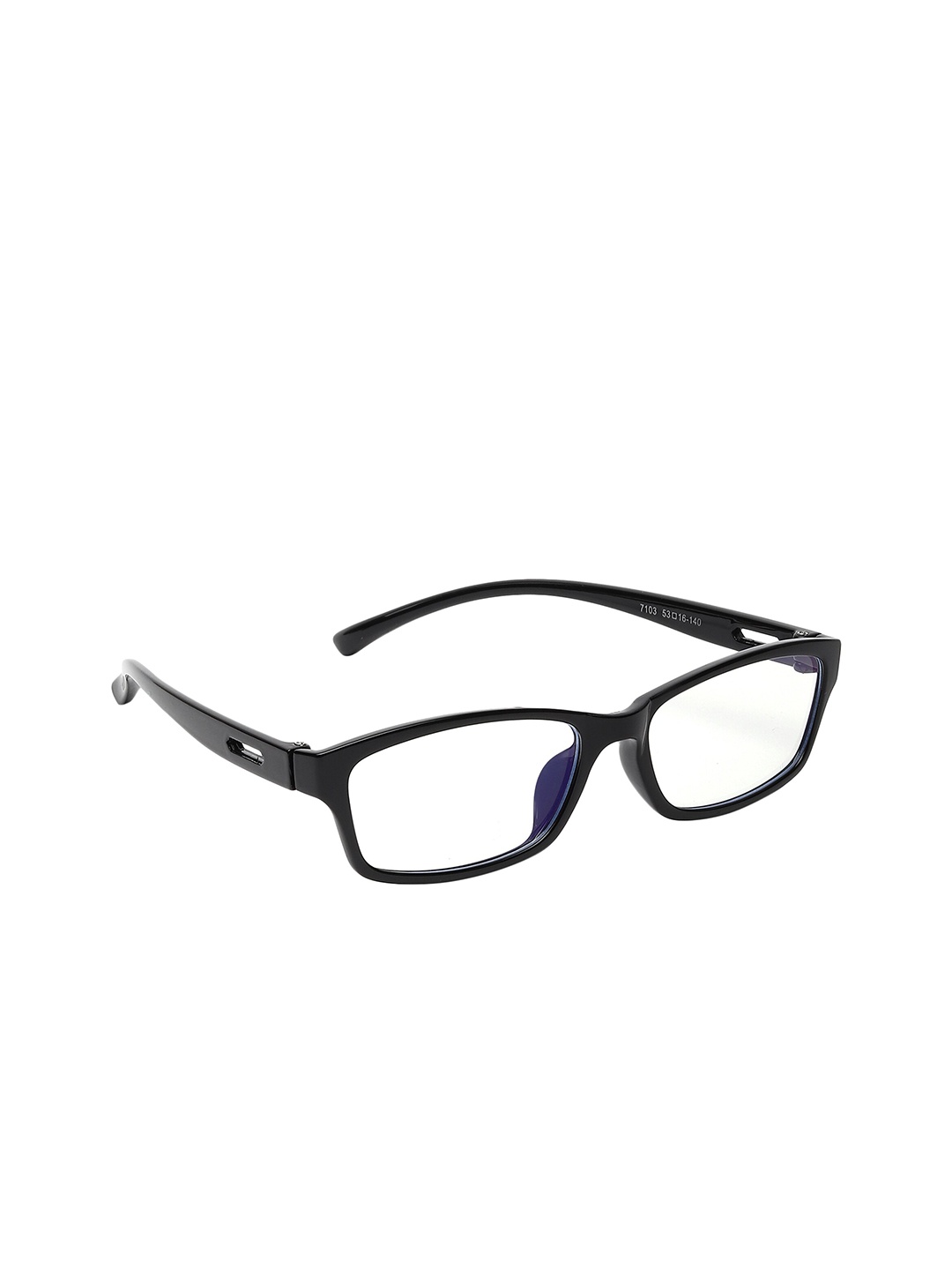 

SCAGLIA Unisex Transparent Blue Cut M-2 Anti Reflective Rectangle Sunglasses
