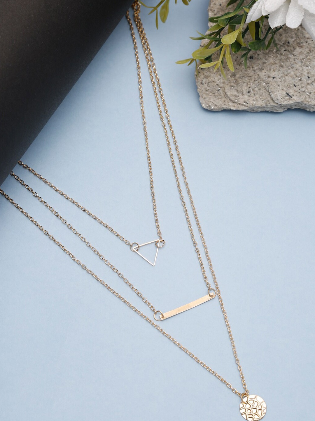 

Celena Cole Gold-Toned Gold-Plated Layered Necklace