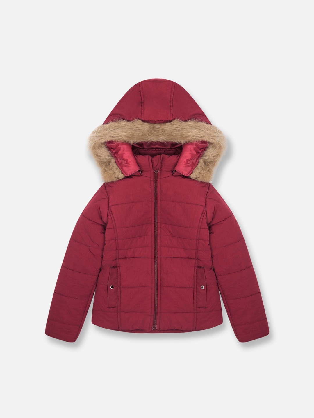 

GOJI Girls Burgundy Hooded Parka Jacket