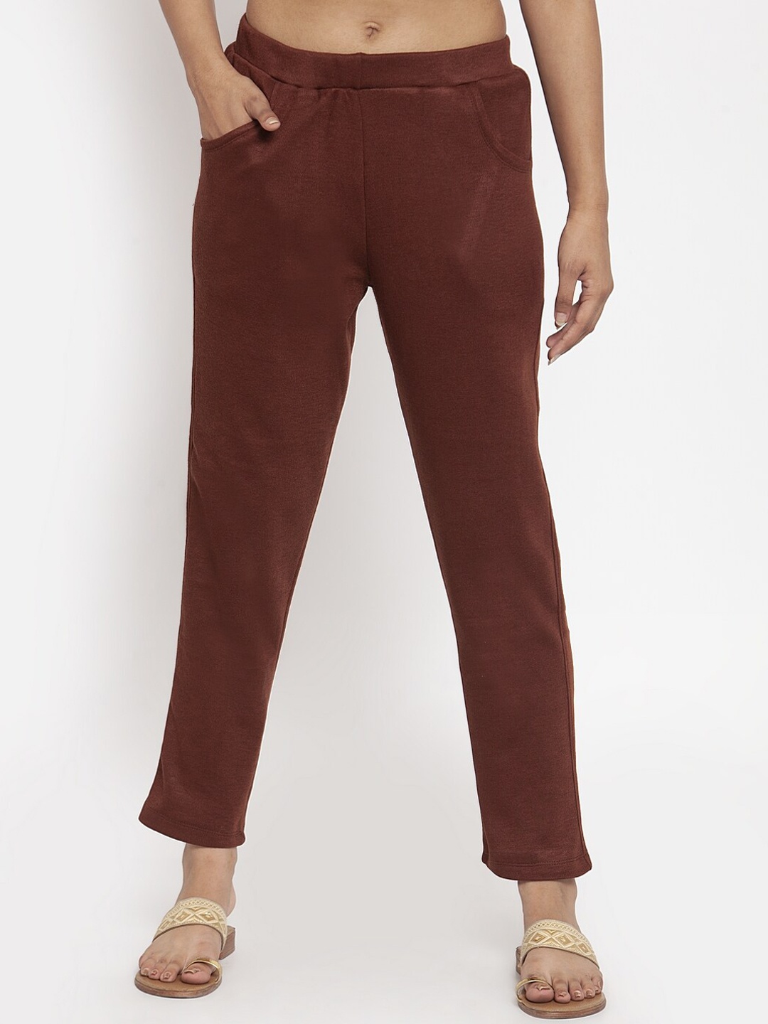 

TAG 7 Women Brown Ethnic Cigarette Trousers