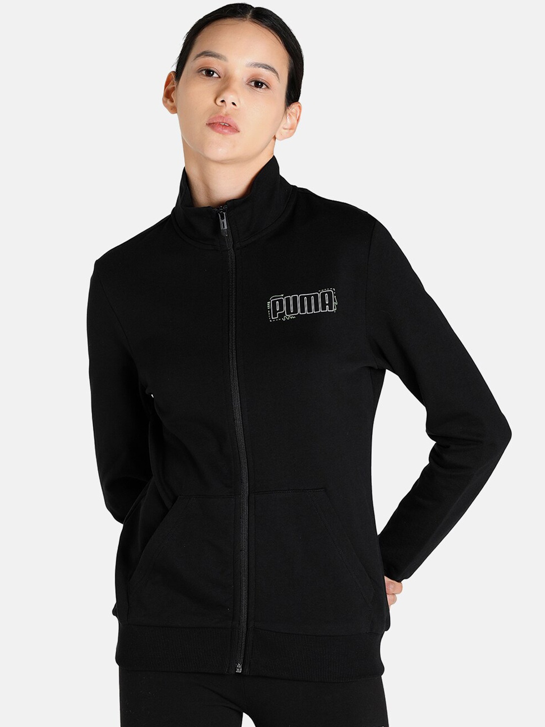 

Puma Women Black Sweatshirt