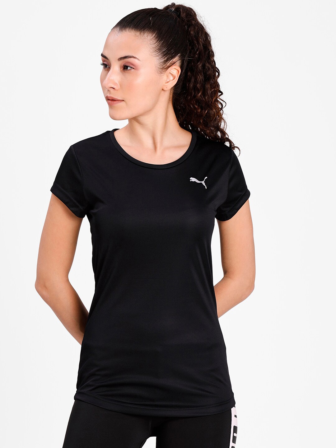 

Puma Women Black Printed T-shirt
