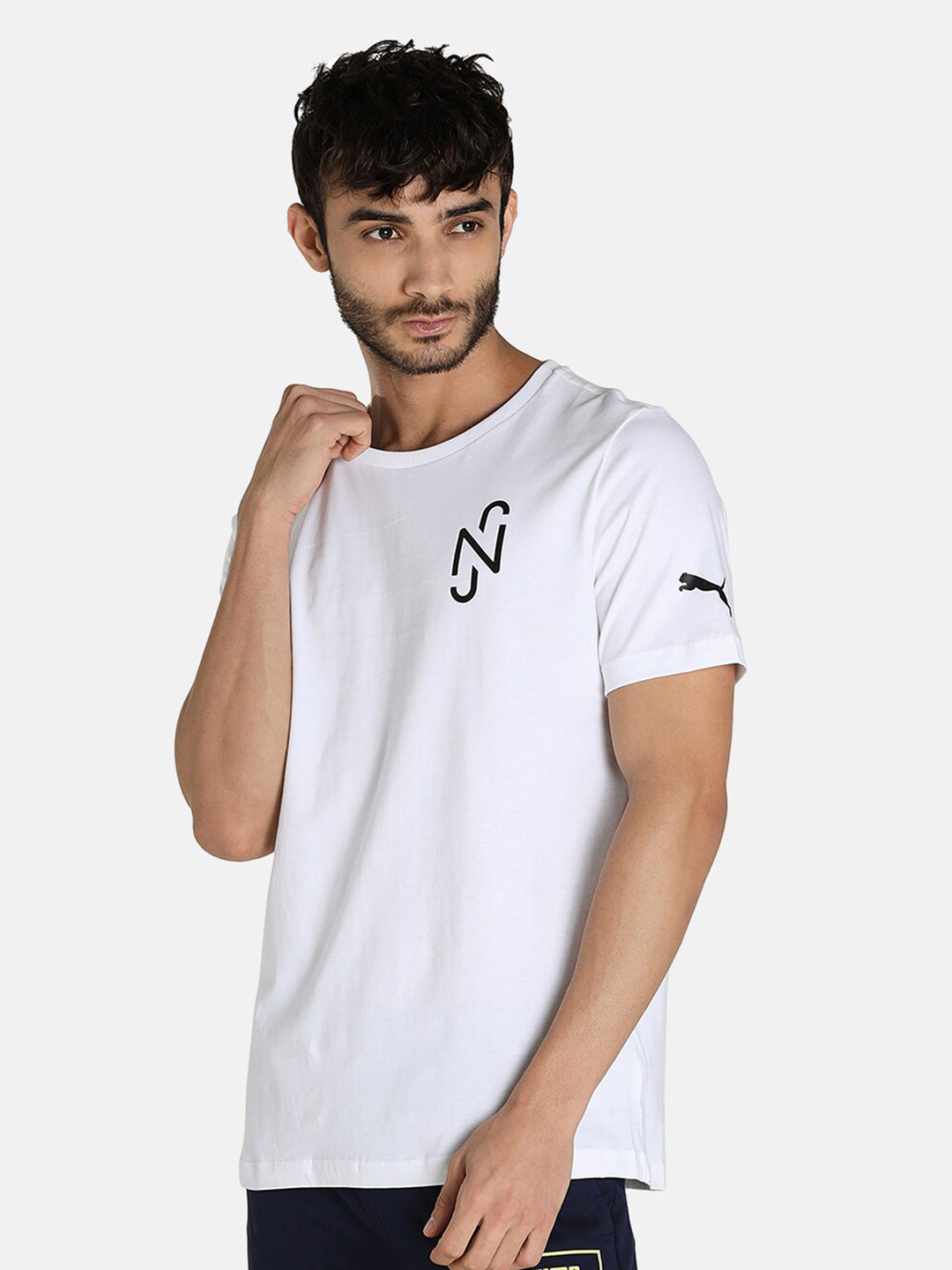 

Puma Men White Typography Neymar Printed T-shirt