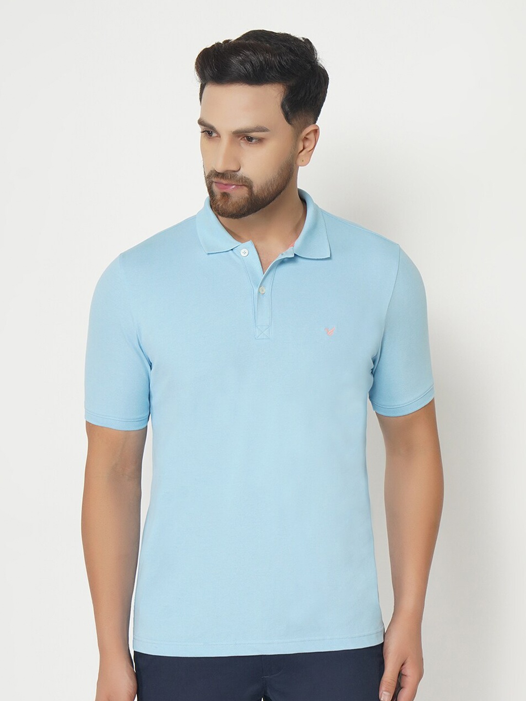 

Blackberrys Men Mercerized Polo Tshirt, Blue