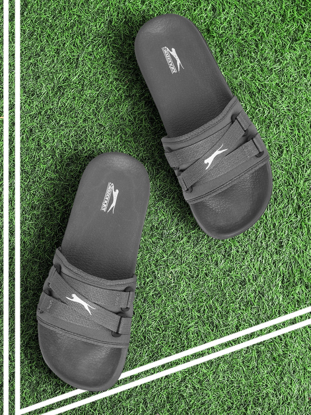 

Slazenger Men Grey Sliders