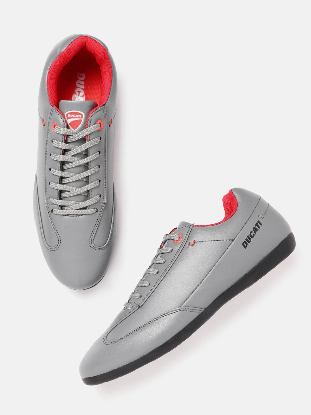 

Ducati Men Grey Solid Sneakers