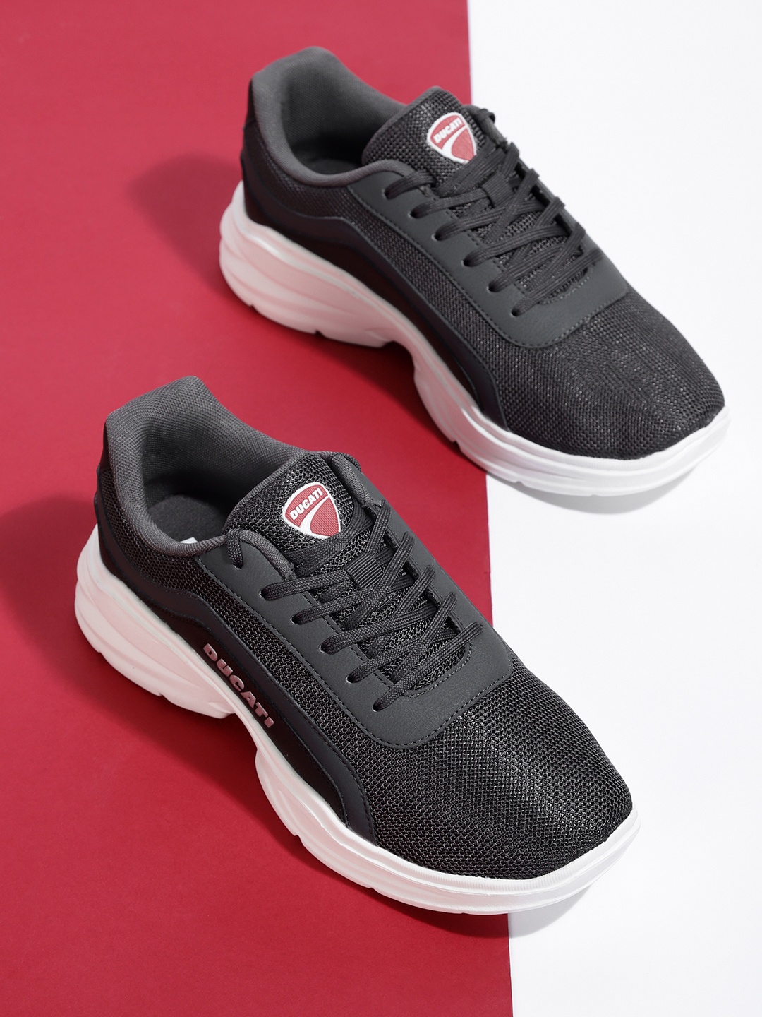 

Ducati Men Grey Solid Lace-ups Sneakers