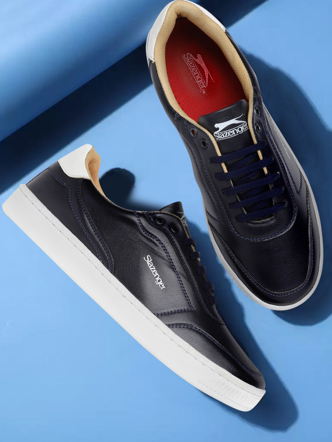 

Slazenger Men Navy Blue Solid Sneakers