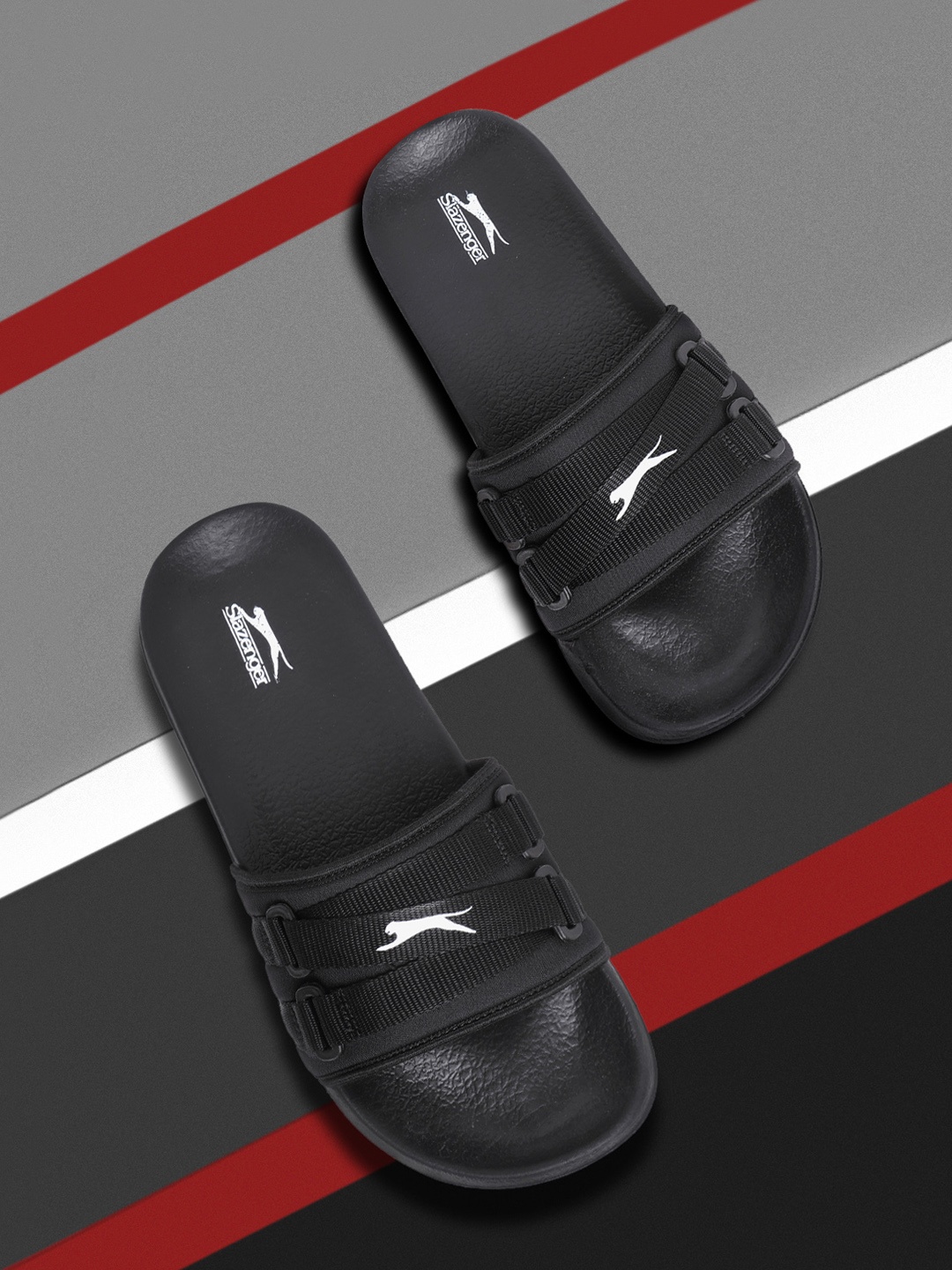

Slazenger Men Black Sliders