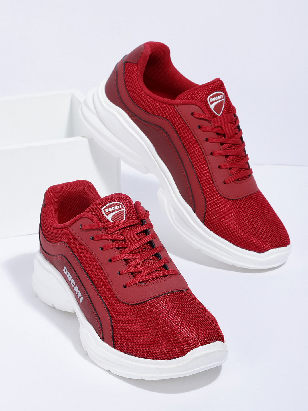 

Ducati Men Red Solid Lace-ups Sneakers