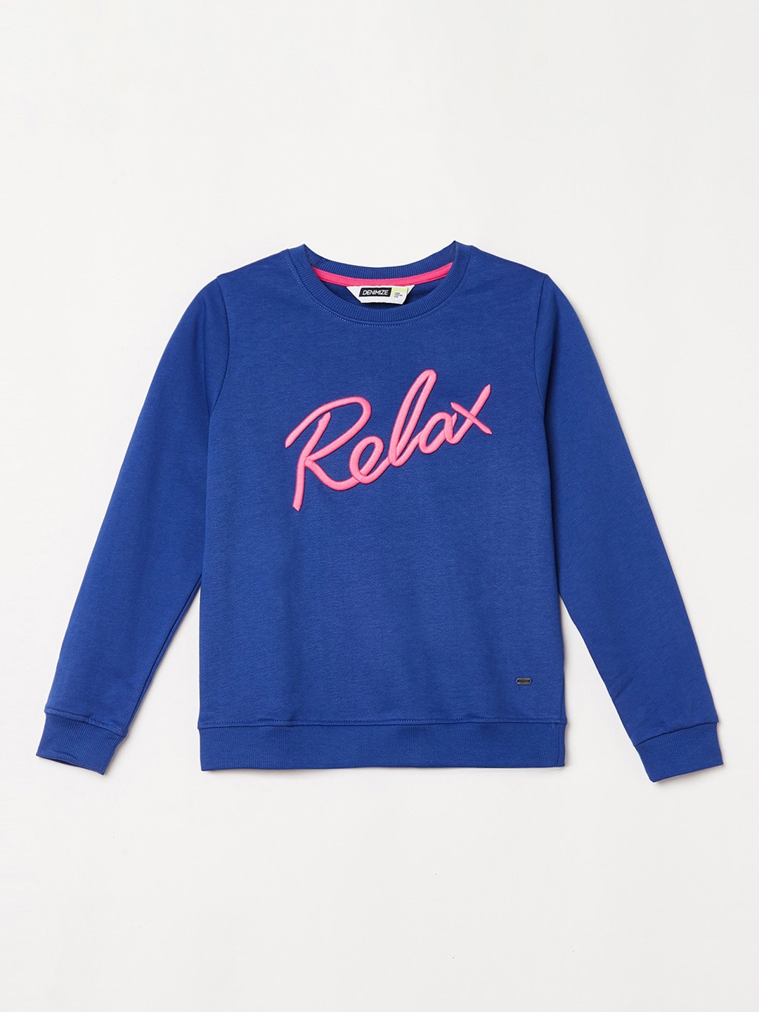 

Denimize by Fame Forever Girls Navy Blue Printed Sweatshirt