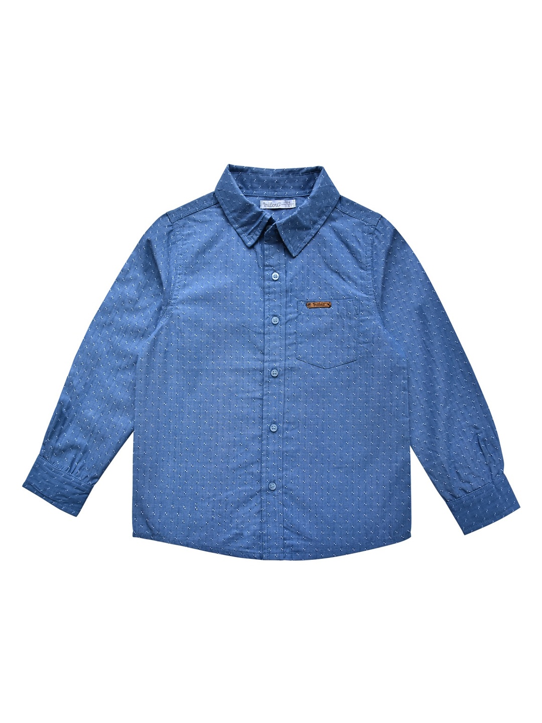 

milou Boys Blue Solid Casual Shirt