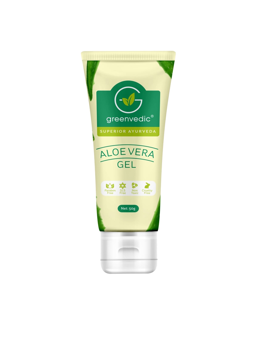 

Green Vedic AloeVera Gel, White