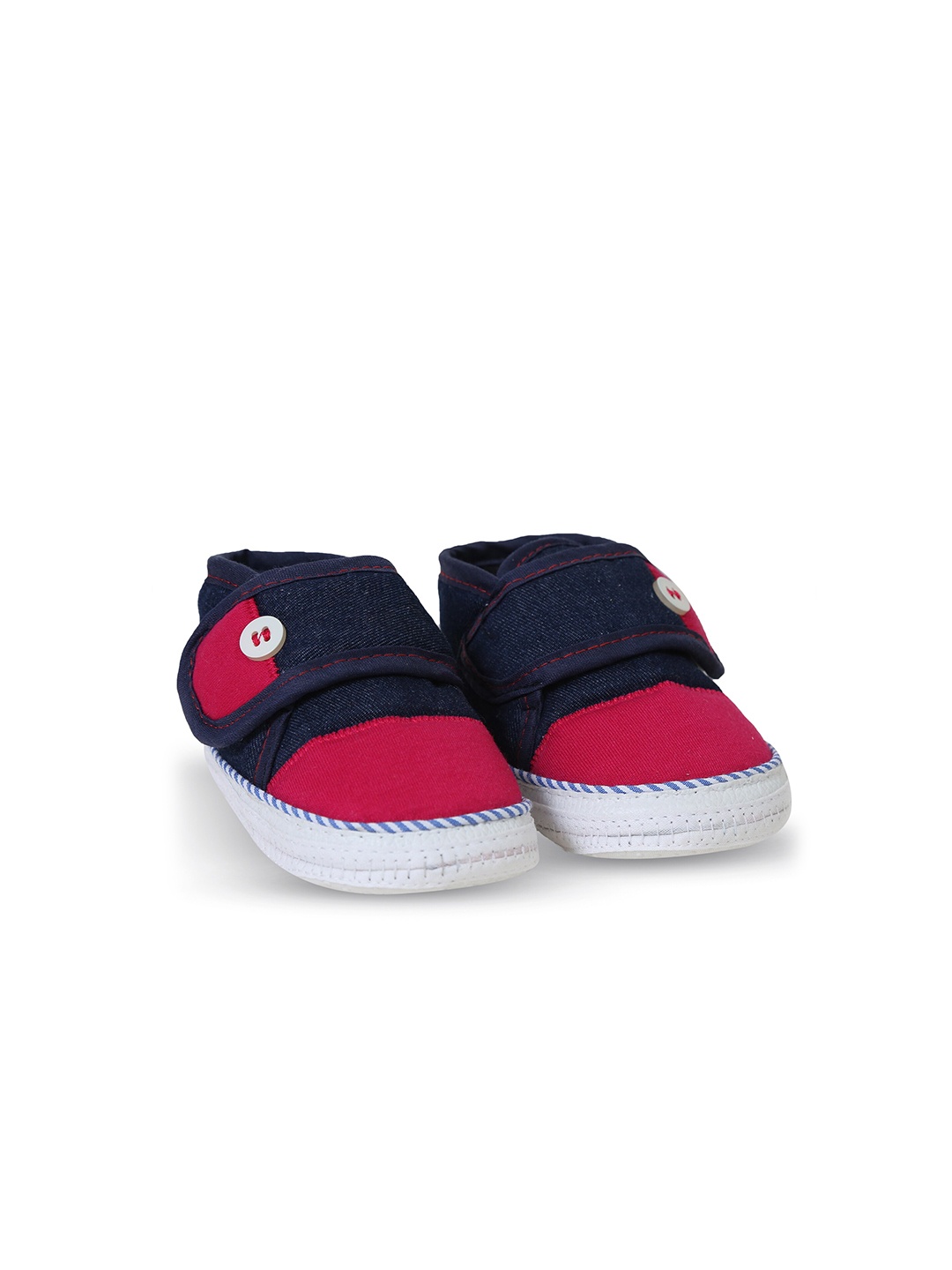 

Butterthief Unisex Infant Kids Pink & Navy Blue Shoe-Style Sandals