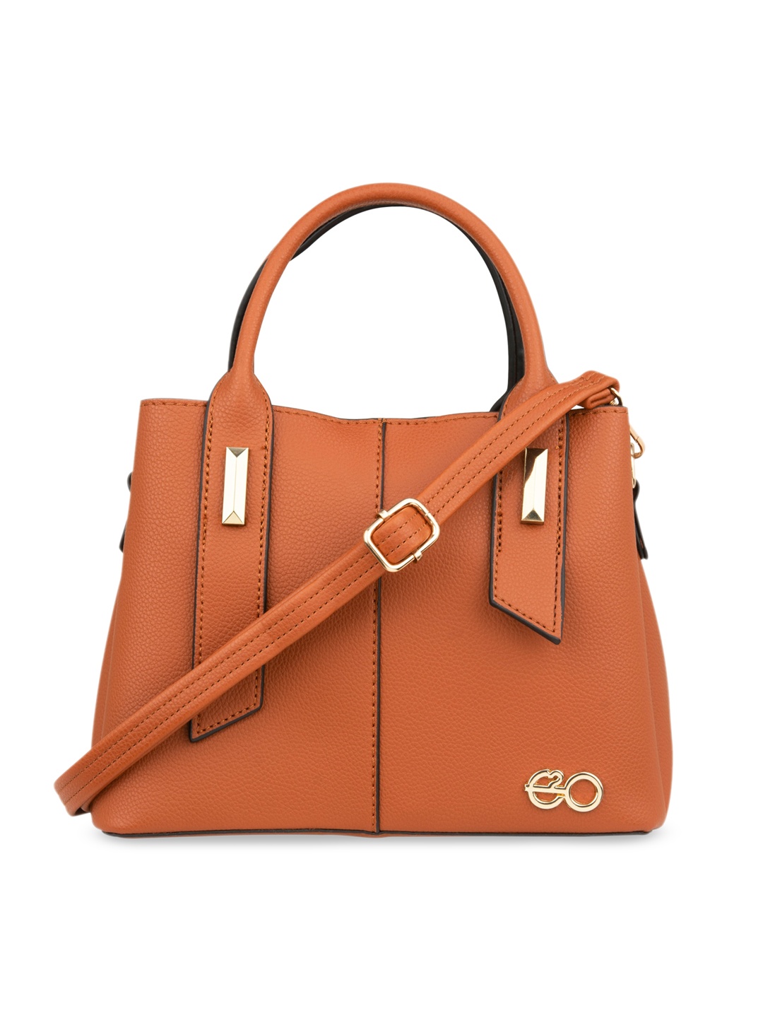 

E2O Khaki PU Shopper Handheld Bag