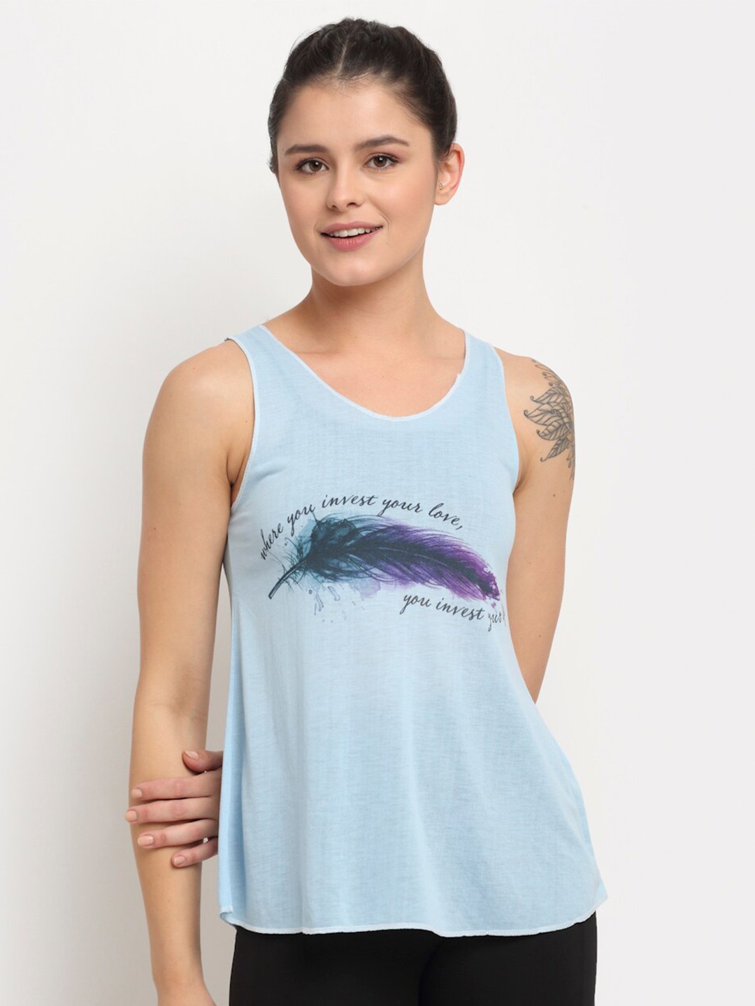 

MACK JONNEY Blue Tank Top