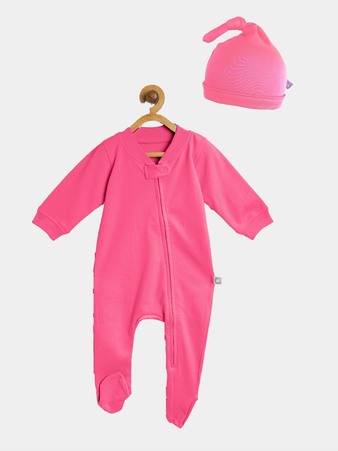 

cherrytoes Baby Pink apparel zip sleepsuit