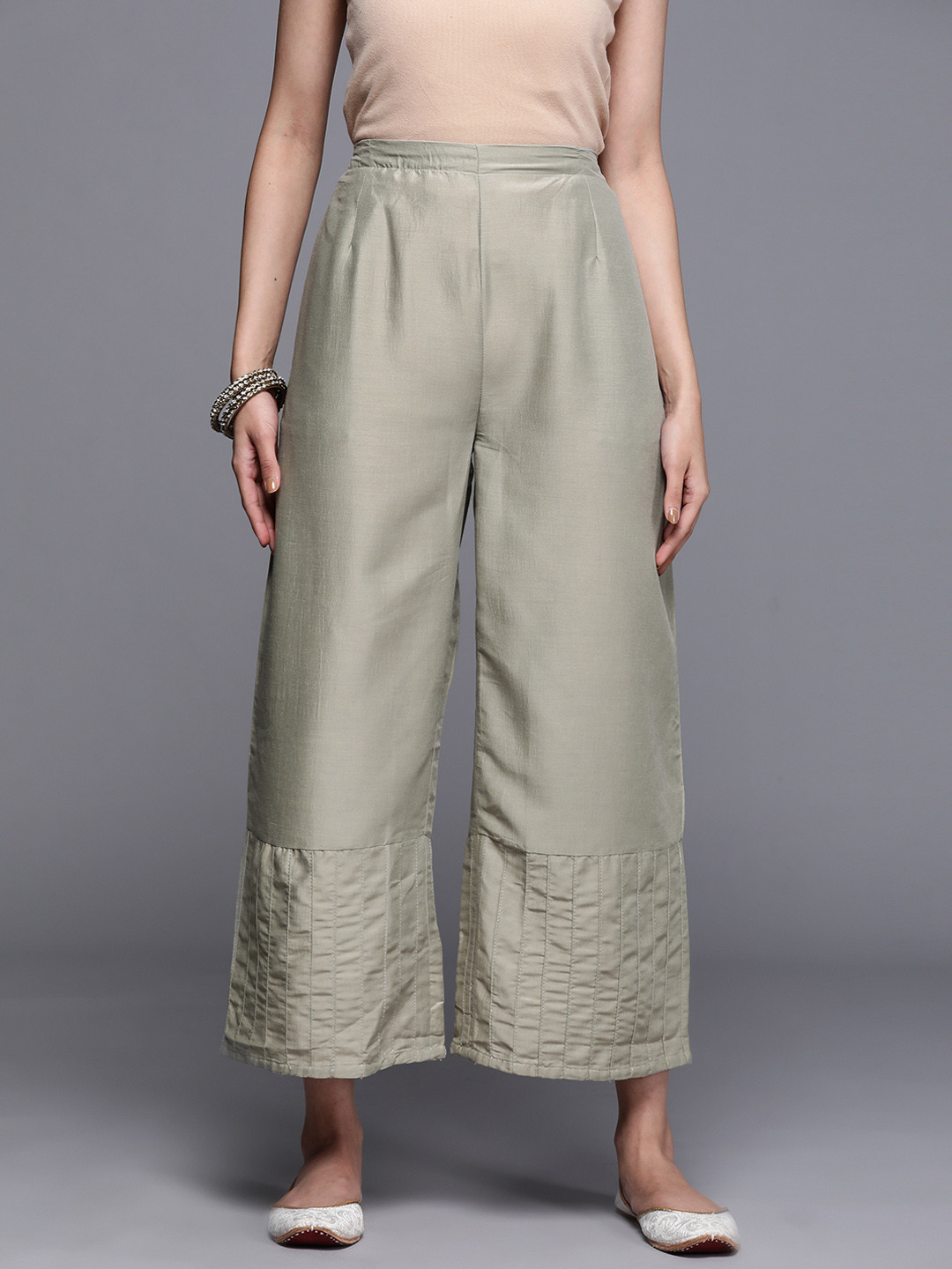 

Libas Women Grey Ethnic Palazzos