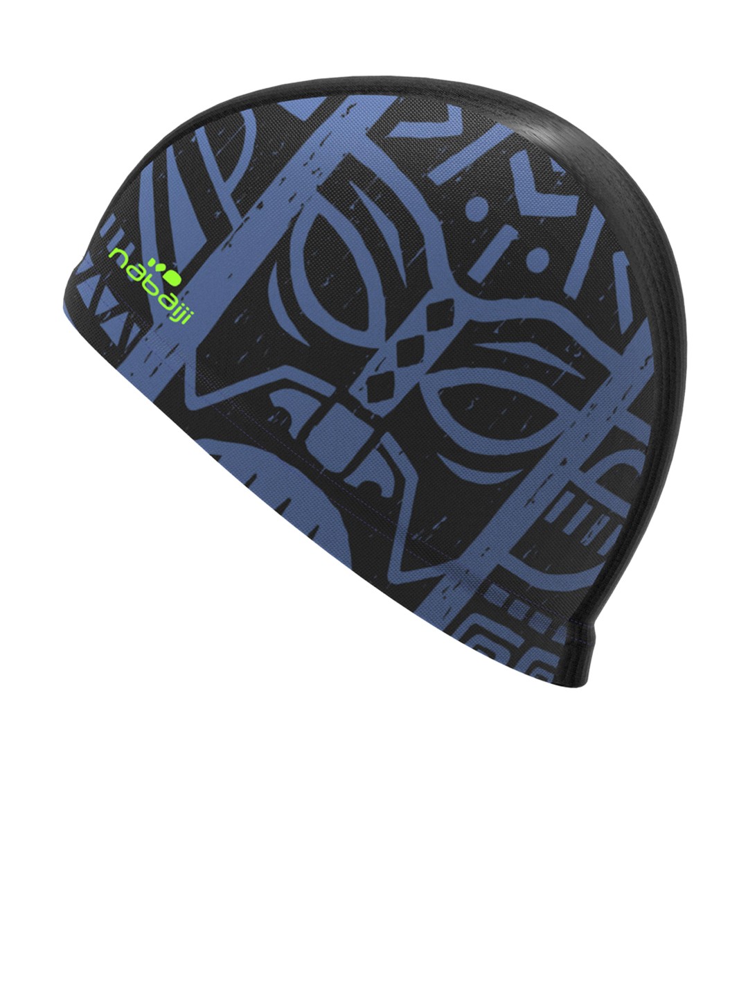 

Nabaiji By Decathlon Blue & Black Printed Swim Cap