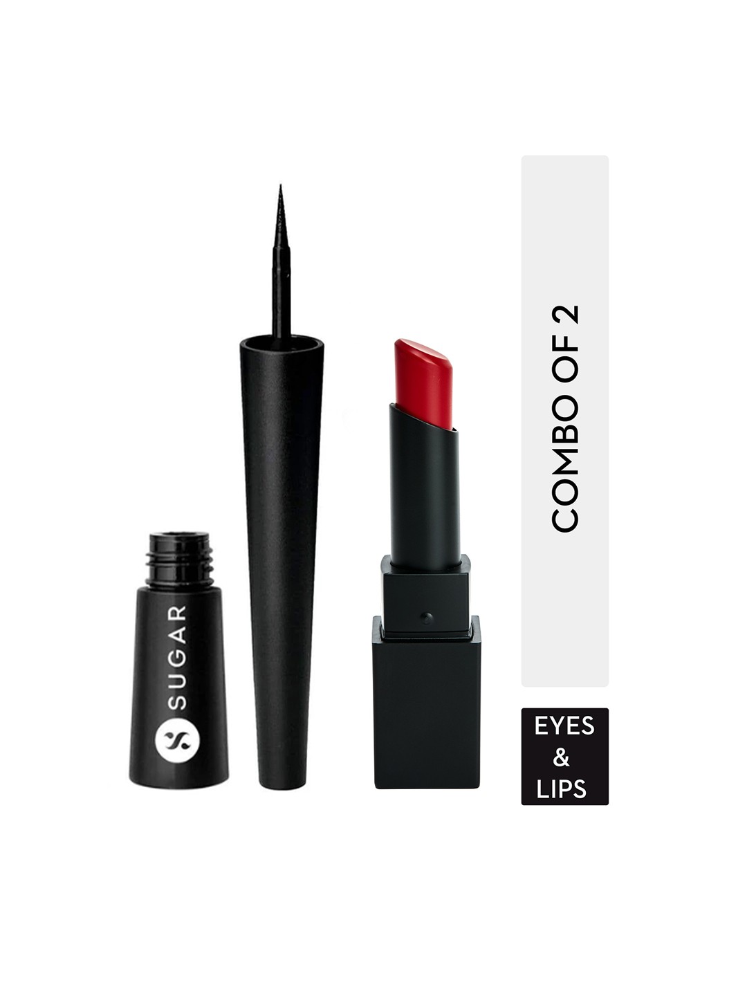 

SUGAR Nothing Else Matter Lipstick - 05 & Gloss Boss 24HR Eyeliner - 01, Maroon