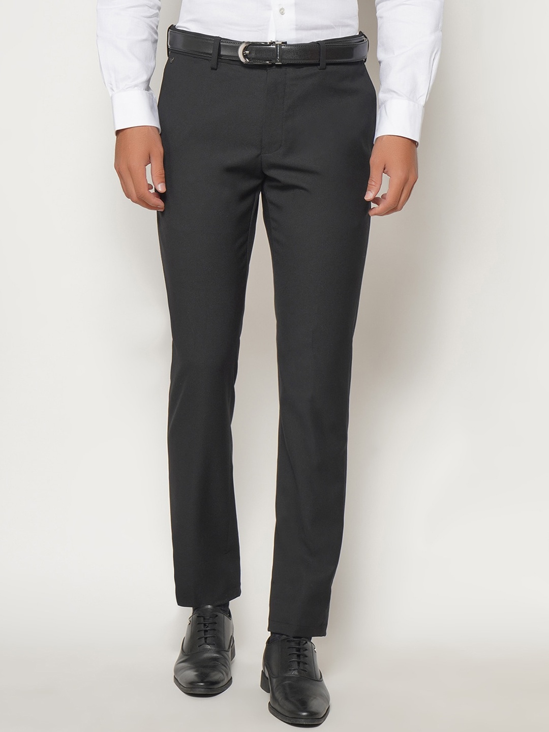 

Blackberrys Men Black B-95 Slim Fit Formal Trousers