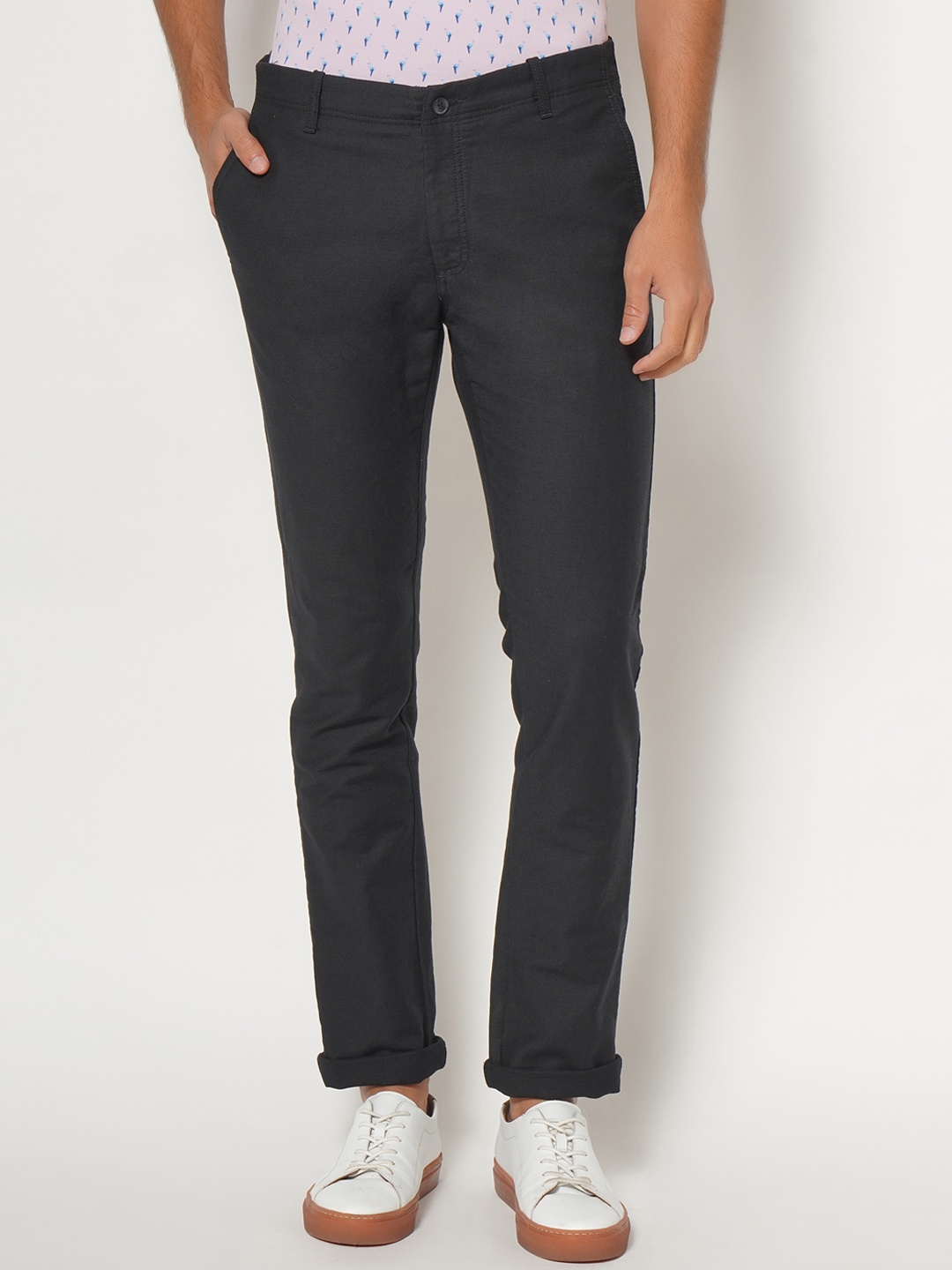 

Blackberrys Men Black B-91 Skinny Fit Trousers