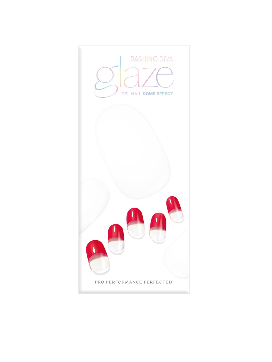 

Dashing Diva Red French Dome Effect Gel Nail