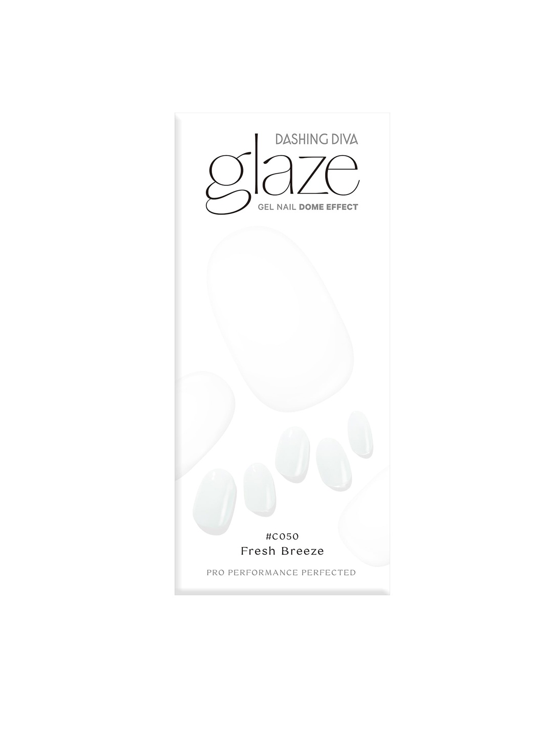 

Dashing Diva White Dome Effect Gel Nail