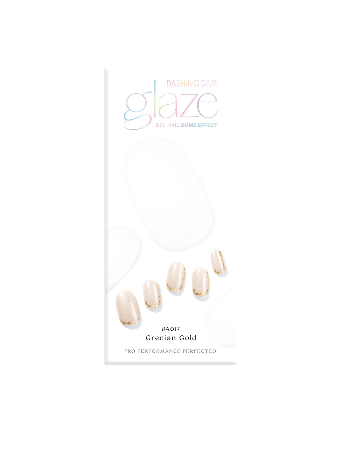 

Dashing Diva Grecian Gold Dome Effect Gel Nail