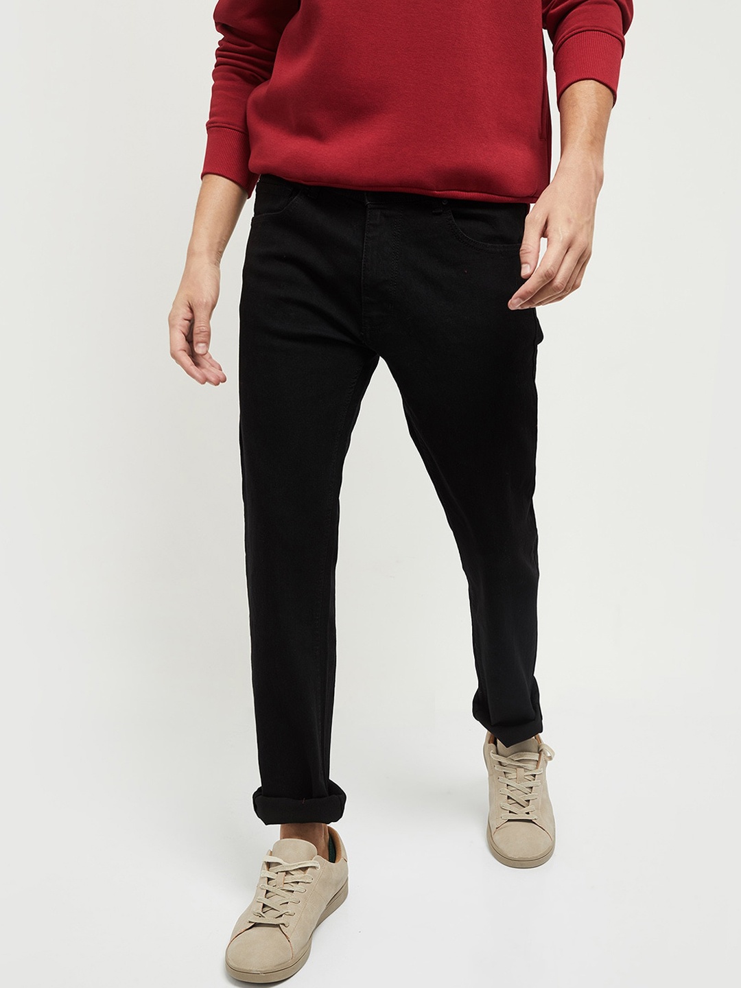 

max Men Black Jeans