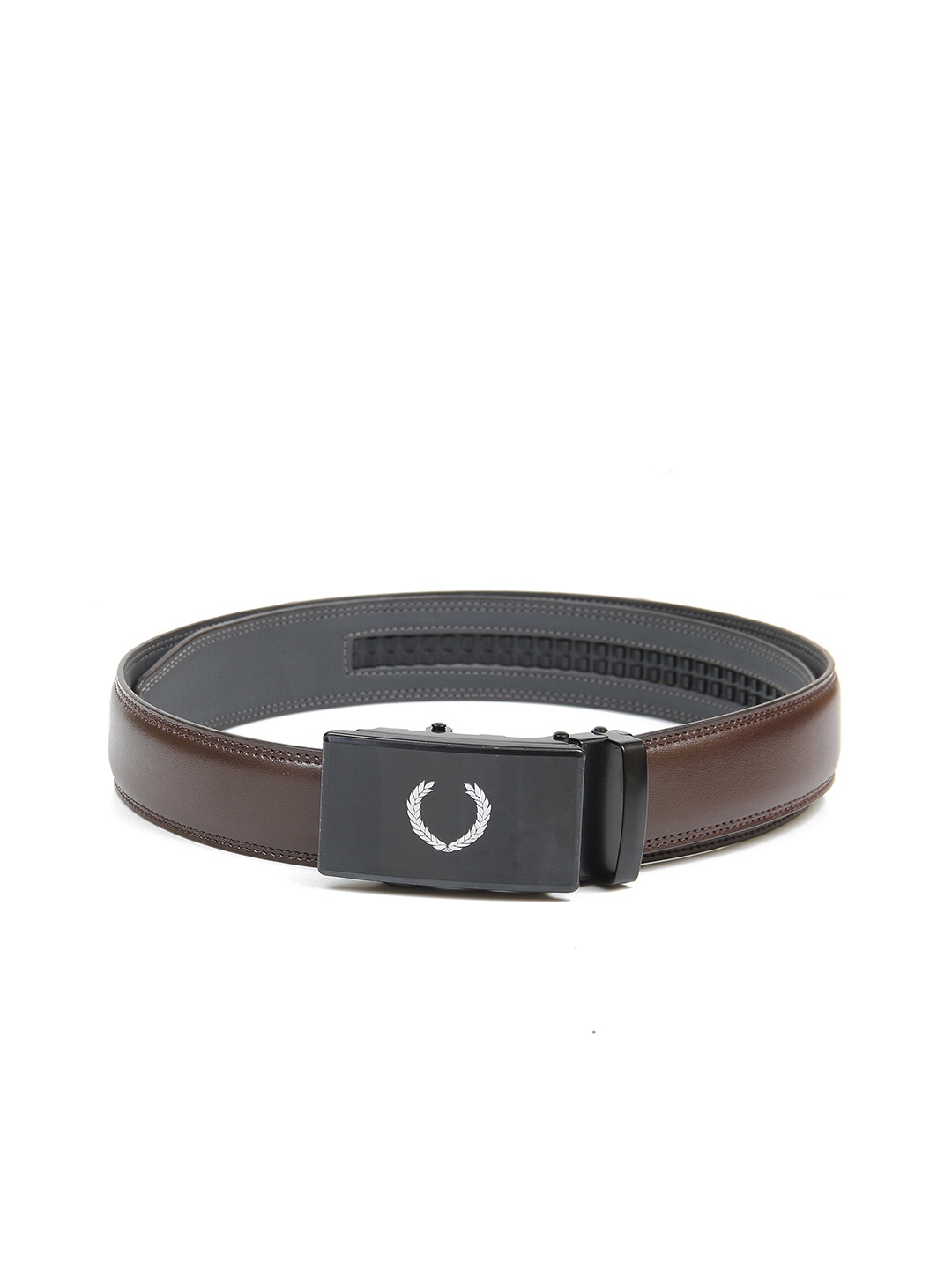 

Calvadoss Men Brown Textured No Holes Belt