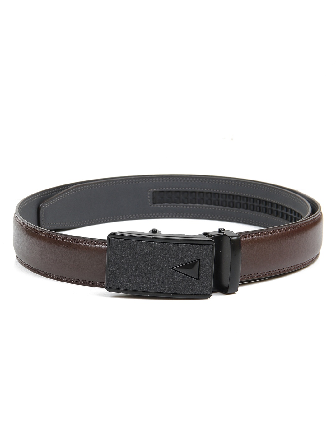 

Calvadoss Men Brown Textured No Holes Belt