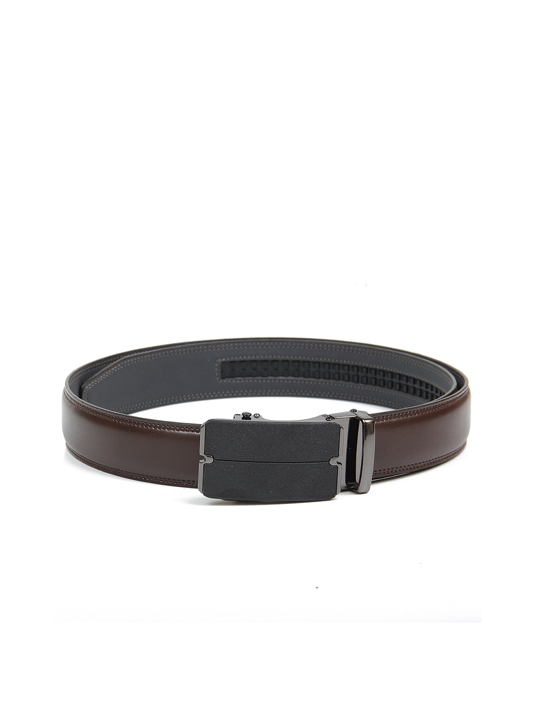 

Calvadoss Men Brown Textured No Holes Belt