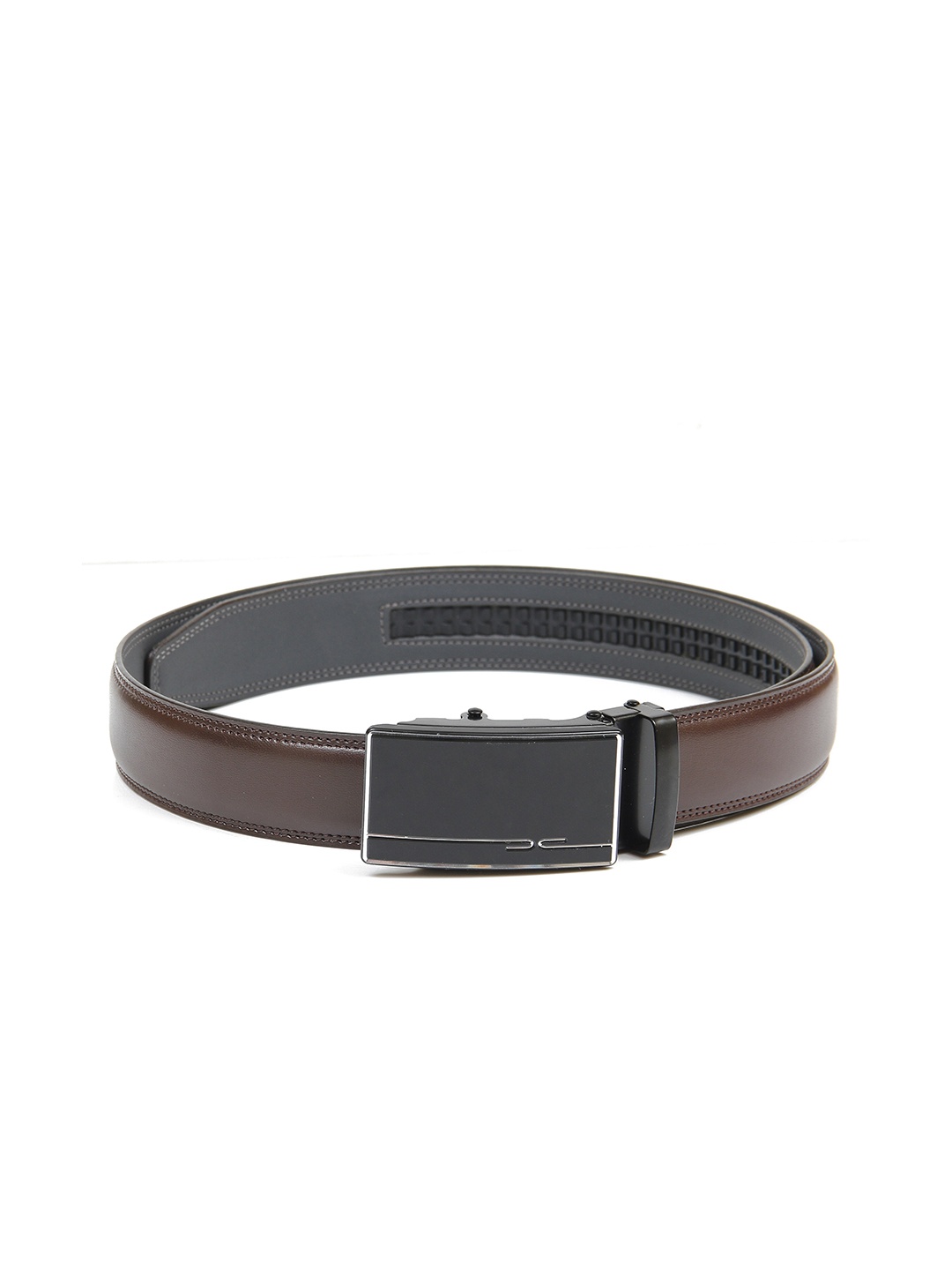 

Calvadoss Men Brown Textured No Holes Belt