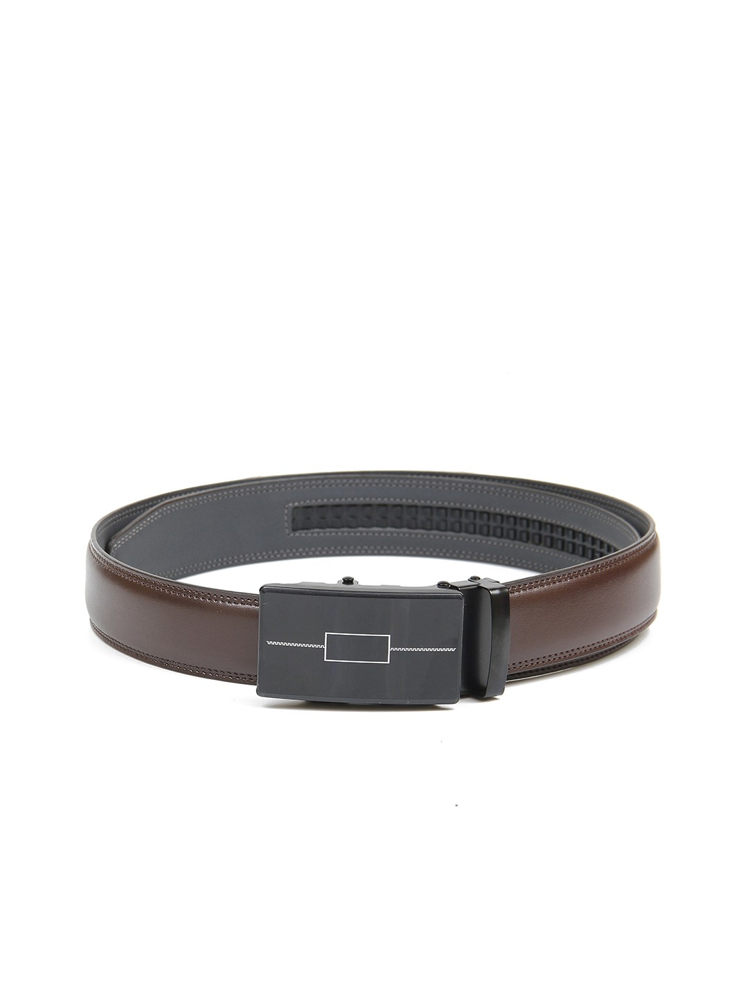 

Calvadoss Men Brown Textured No Holes Belt