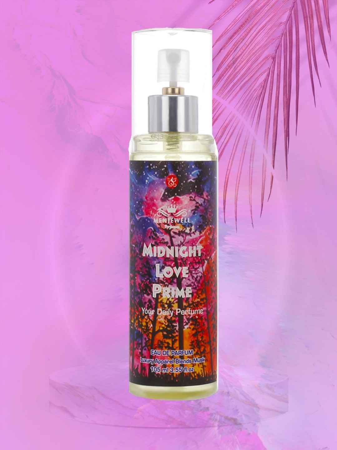 

Menjewell Unisex MidNight Love Eau de Parfum 105 ml, Transparent
