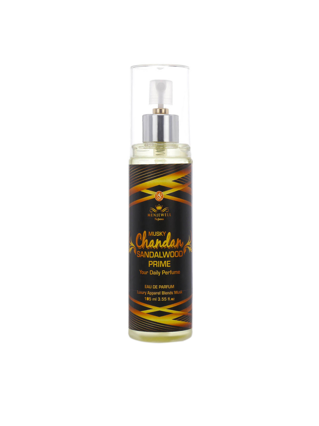 

Menjewell Unisex Musky Chandan Sandalwood Eau de Parfum 105 ml, Transparent