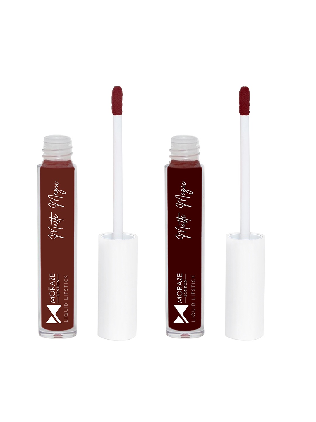 

Moraze Set Of 2 Invisible Kiss & Bold Babe Matte Magic Liquid Lipsticks, Multi