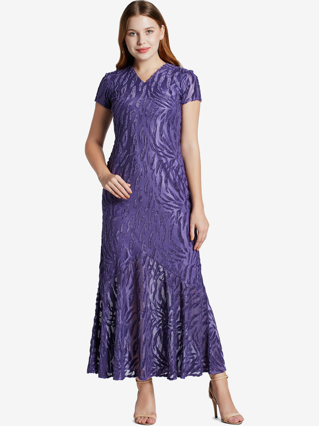 

Emmyrobe Purple Maxi Dress