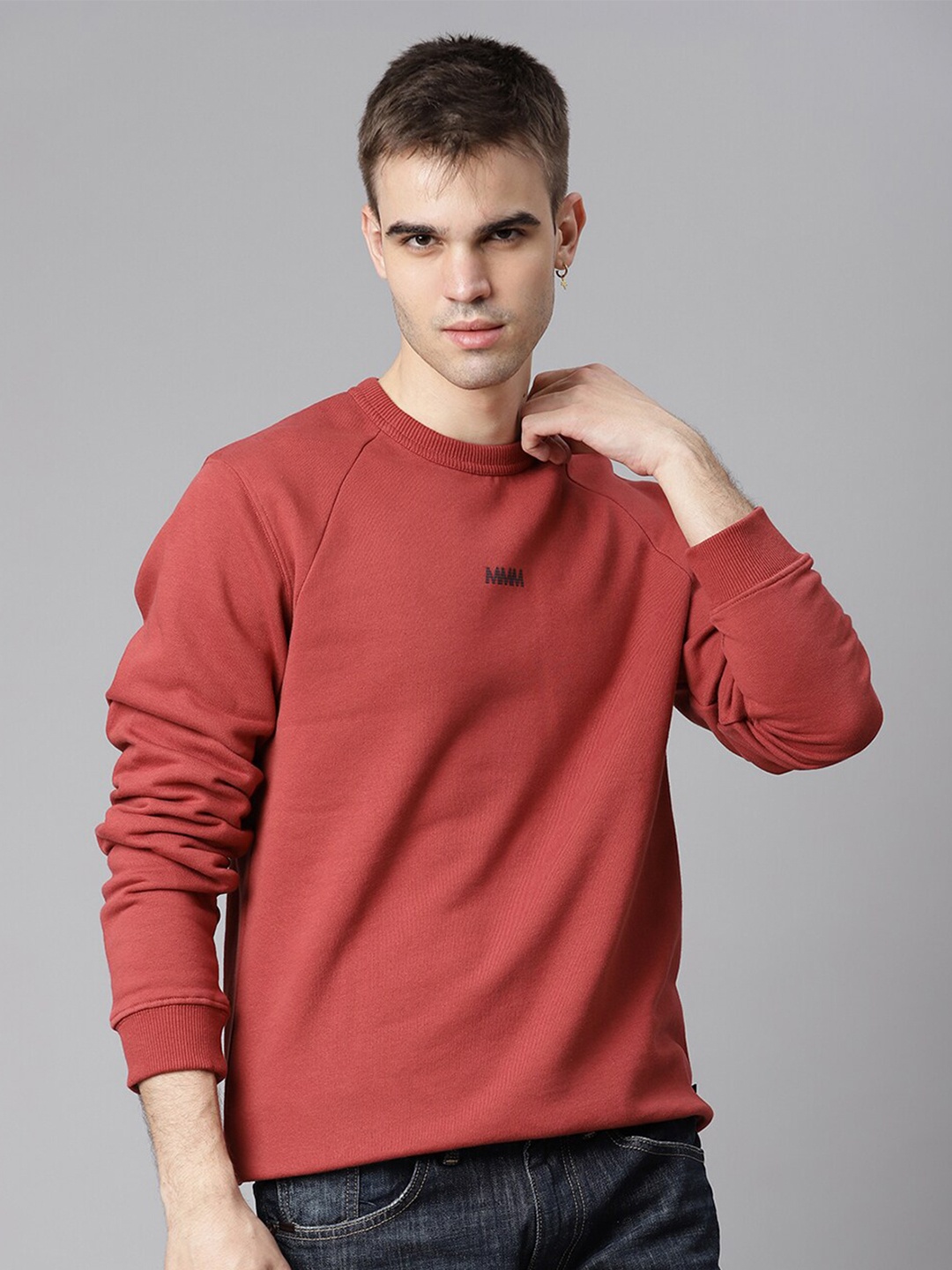 

Matinique Men Maroon Pullover Sweater