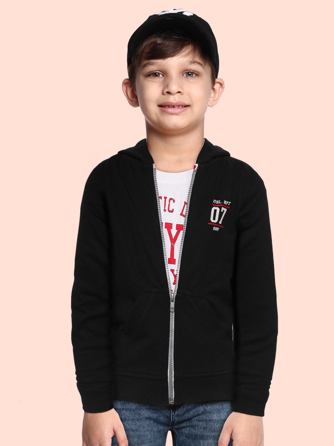 

RUFF Boys Black Hooded Sweatshirt