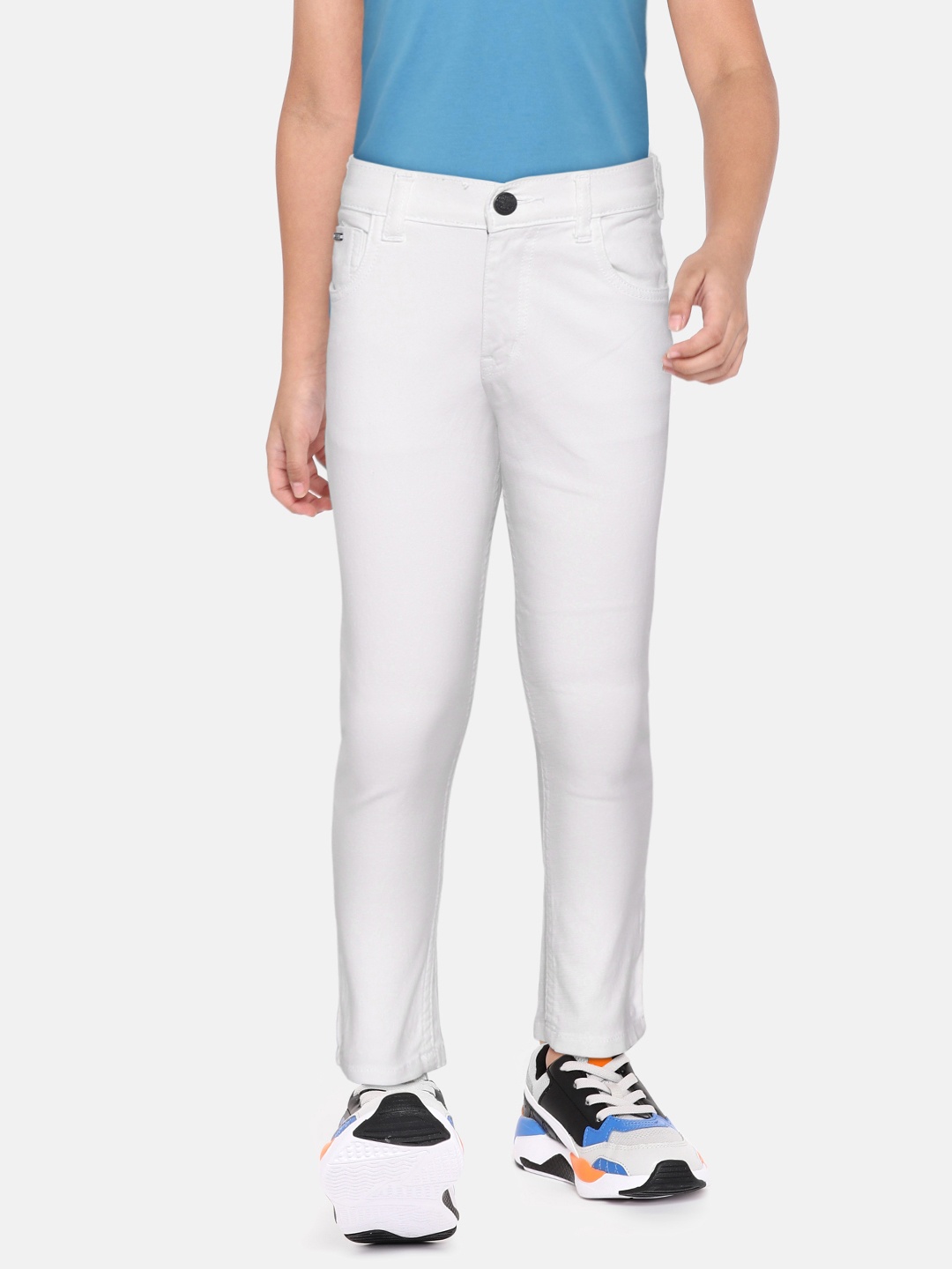 

RUFF Boys White Stretchable Jeans