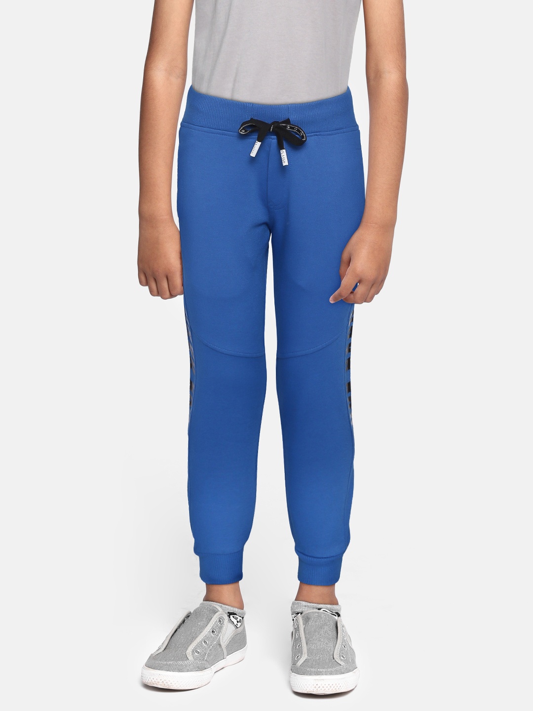 

RUFF Boys Blue Cotton Regular Fit Joggers