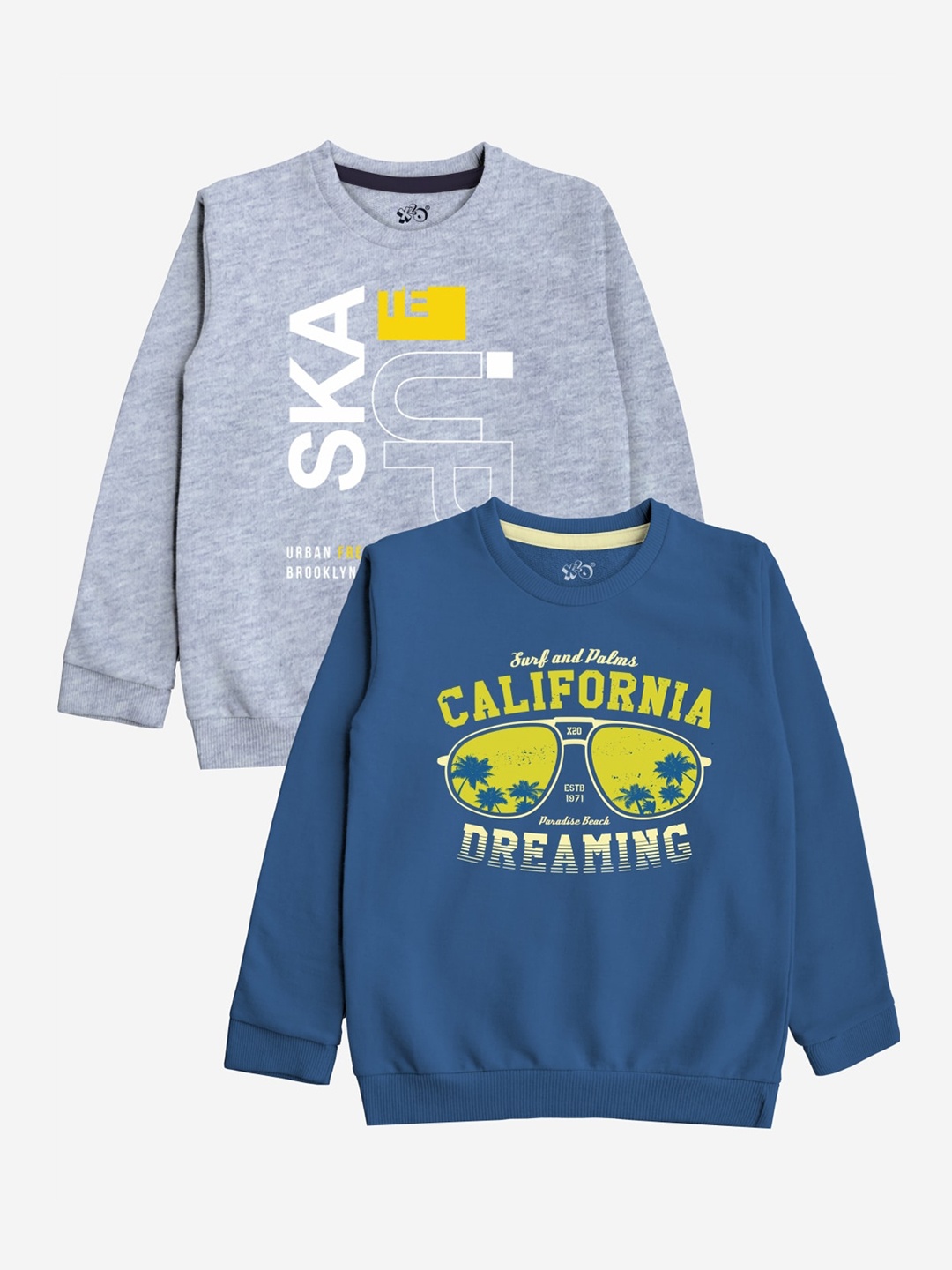 

x2o Unisex Kids Multicoloured Printed Sweatshirt, Multi