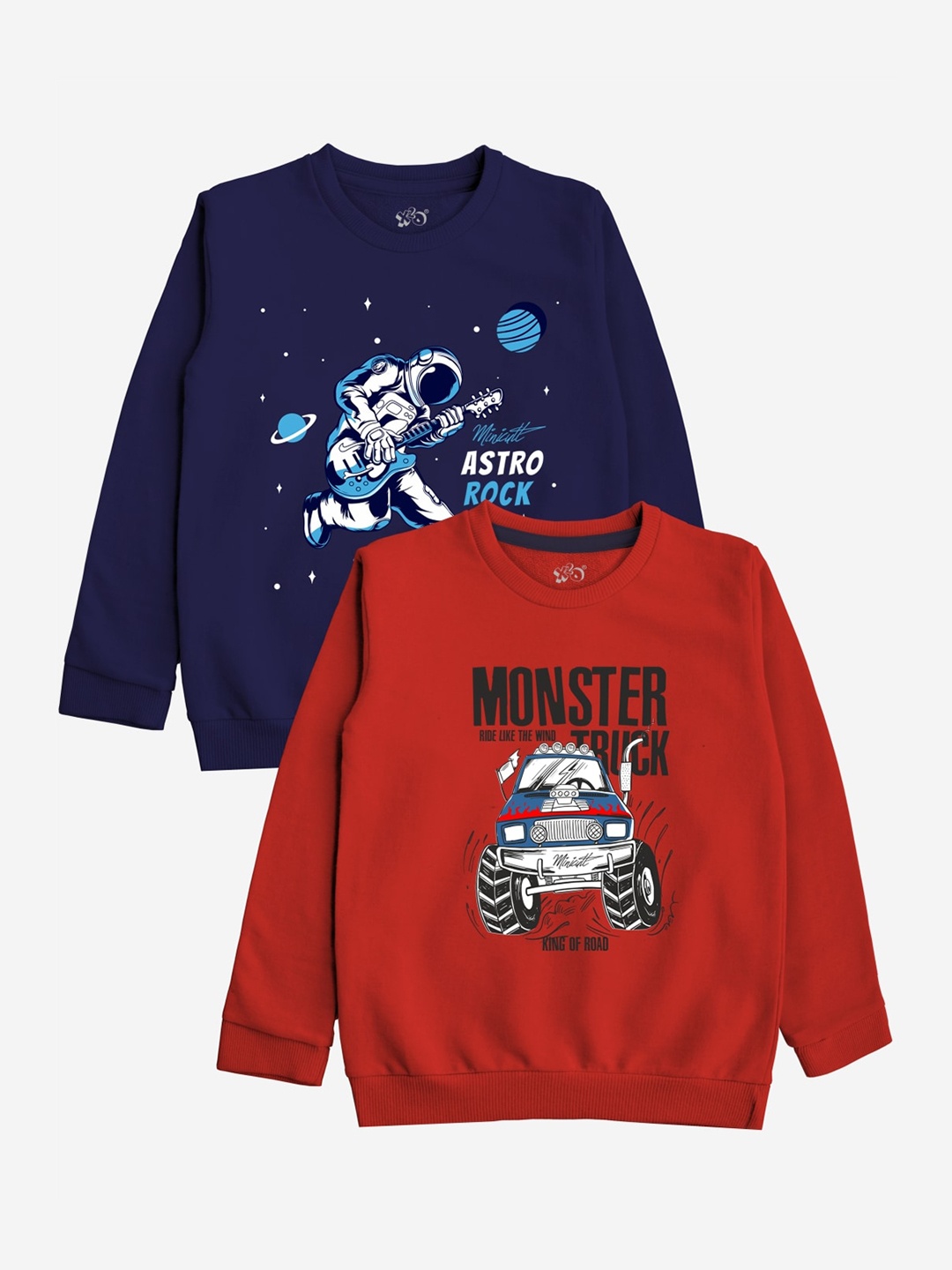 

x2o Unisex Kids Multicoloured Printed Sweatshirt, Multi