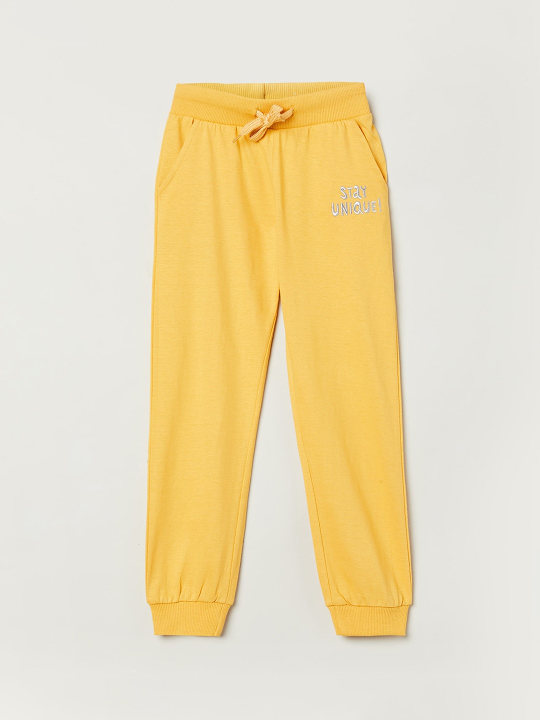 

max Girls Yellow Jogger Trousers