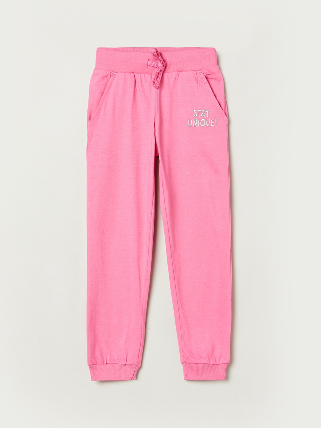 

max Girls Pink Solid Joggers